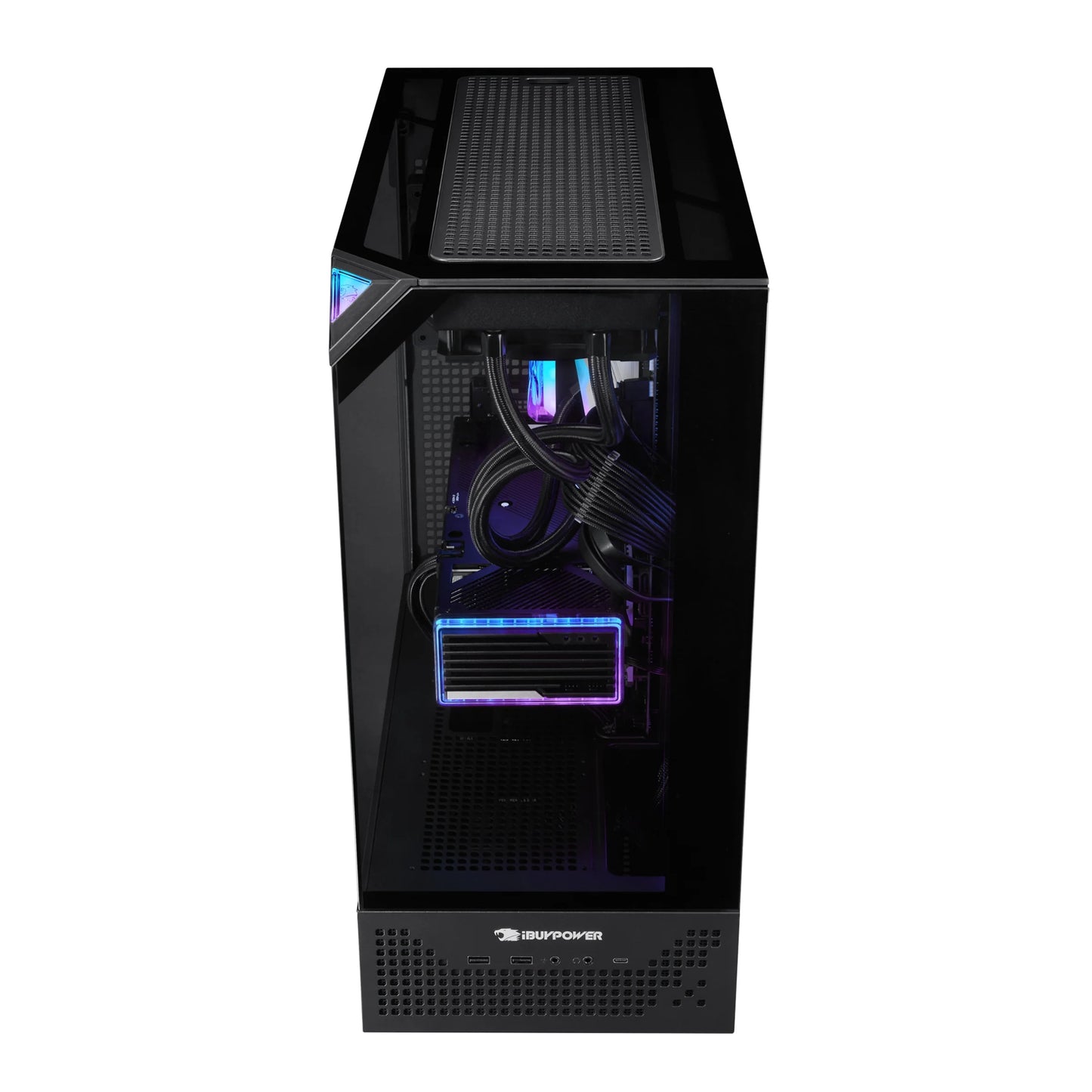 Element Pro Black Gaming PC Desktop Computer Intel I9 14900KF, NVIDIA Geforce RTX 5070 12GB, 32GB RAM, 2TB SSD, Windows 11 EPBI9N5701