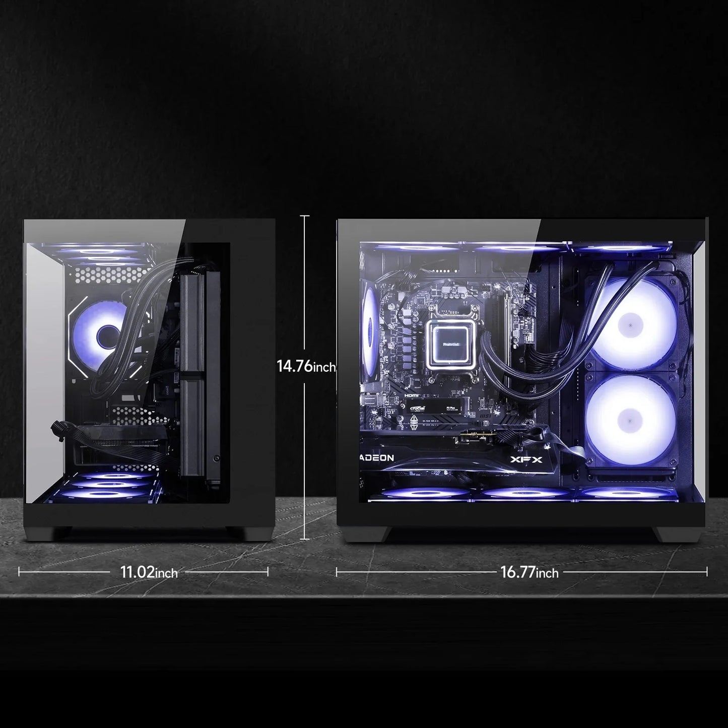 Gaming PC, AMD Ryzen 7 5700X,RTX 5060 8GB, 1TB SSD, 16GB Ram,Desktop Computer Win 11,New