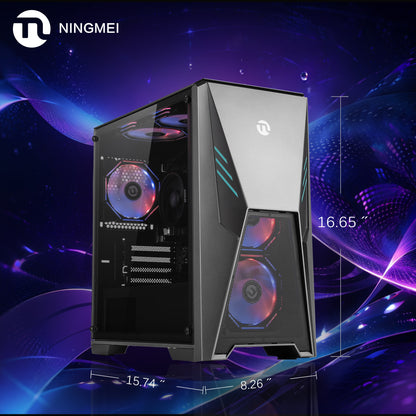 Gaming PC AMD Ryzen 5 5600GT 16GB RAM 1TB SSD Wifi Windows 11 PC Gaming Black