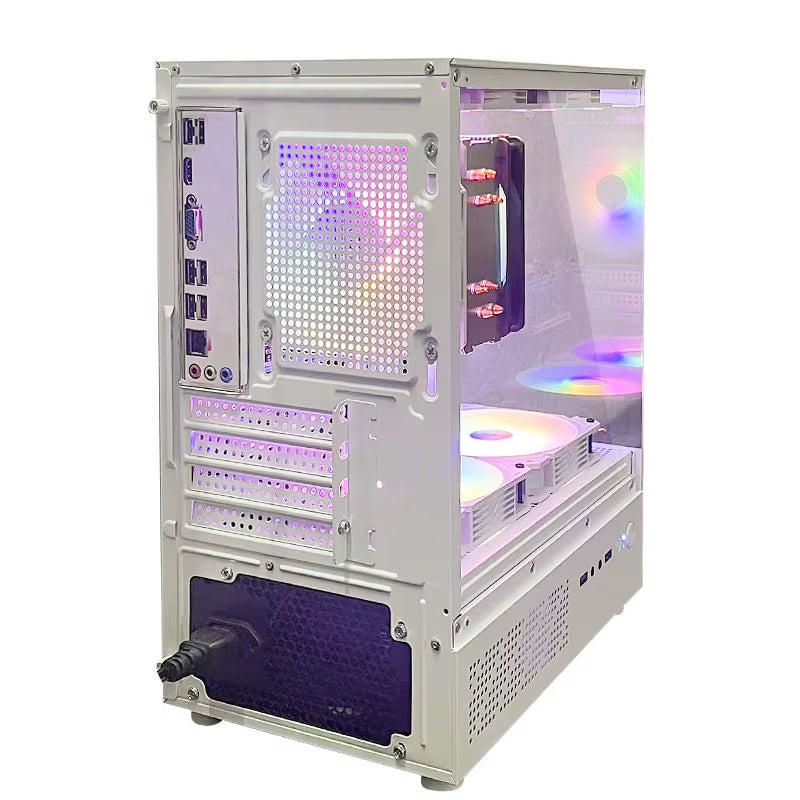 Gaming PC Core I7 CPU with 16G RAM 256G SSD HD4600 ATX/ITX/M-ATX Full View Side Panel Temper Glass Front Gaming Pc Game