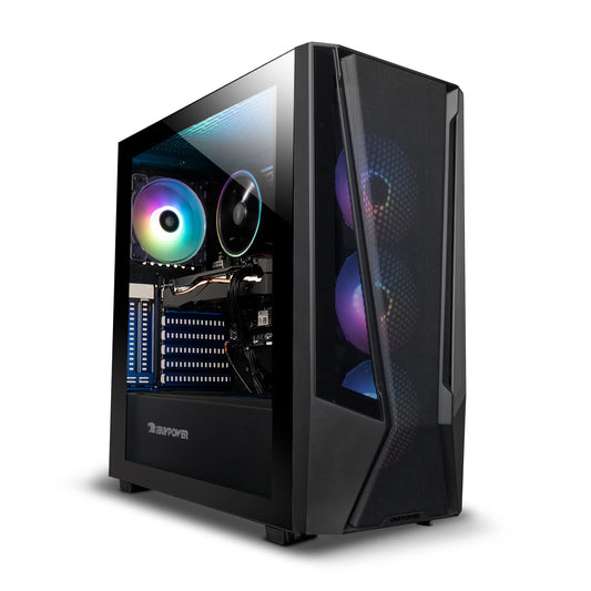 Trace Mesh Gaming Desktop - AMD Ryzen 7 5700, NVIDIA Geforce RTX 4060 8GB, 16GB DDR4 RGB RAM, 1TB Nvme SSD