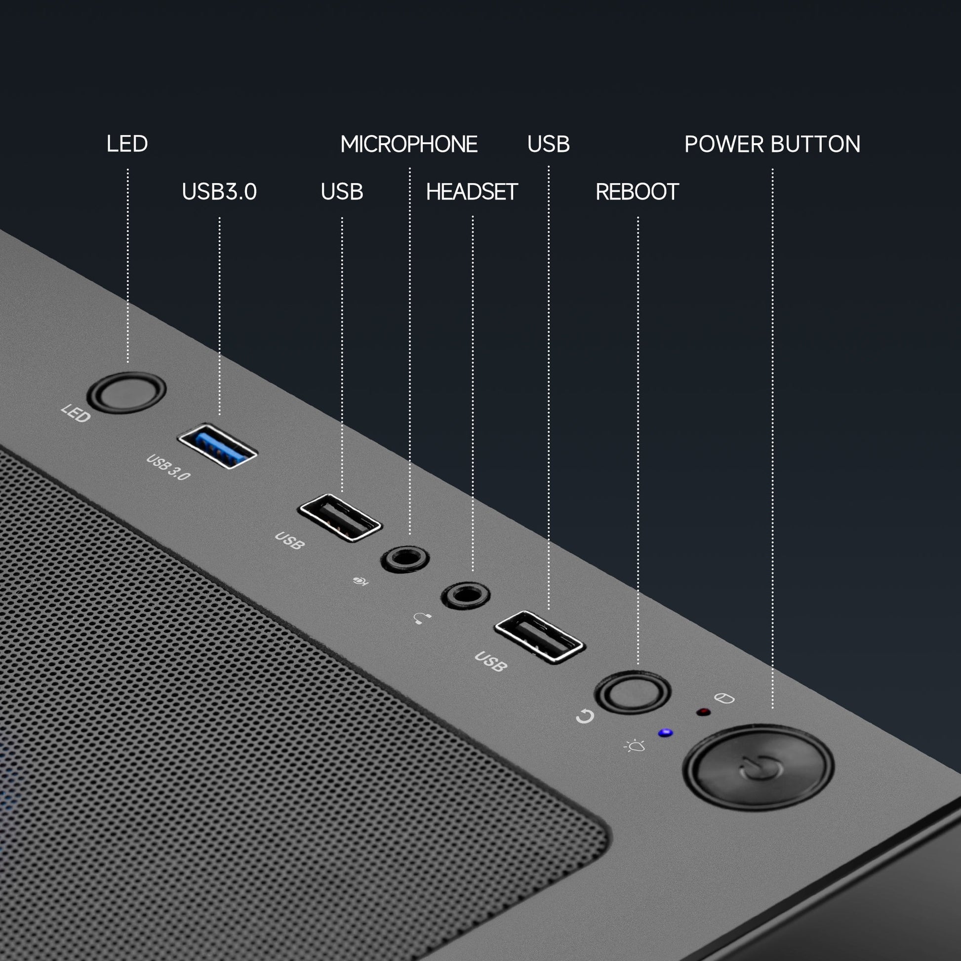 Lumishore Gaming PC AMD Ryzen 5 5500 NVIDIA GTX 1660 Super 16GB RAM 1TB SSD Windows 11 Wifi PC Gaming Black