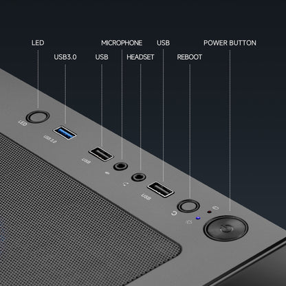 Lumishore Gaming PC AMD Ryzen 5 5500 NVIDIA GTX 1660 Super 16GB RAM 1TB SSD Windows 11 Wifi PC Gaming Black