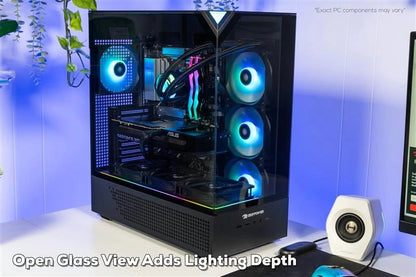 Element Black Gaming PC Desktop Computer Intel Core I5 14400F, NVIDIA Geforce RTX 5060Ti 8GB, 16GB RAM, 1TB SSD, Windows 11 Home