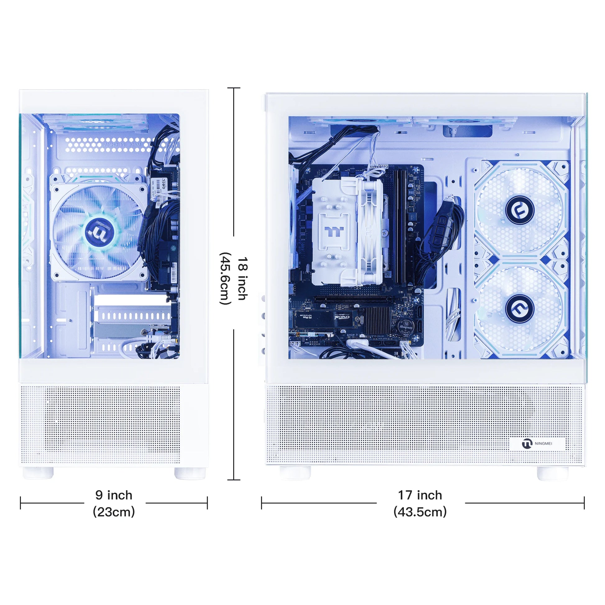 Gaming PC AMD Ryzen 7 5700G 16GB RAM 1TB SSD Wifi Windows 11 PC Gaming White