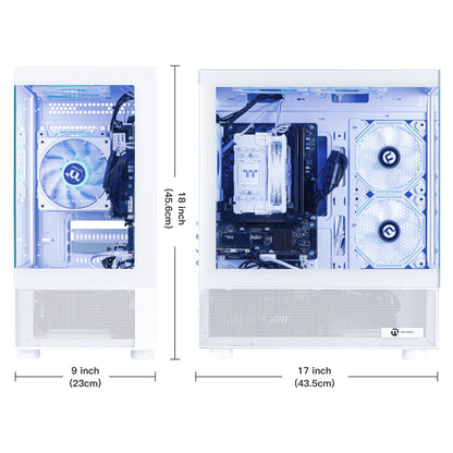 Gaming PC AMD Ryzen 7 5700G 16GB RAM 1TB SSD Wifi Windows 11 PC Gaming White