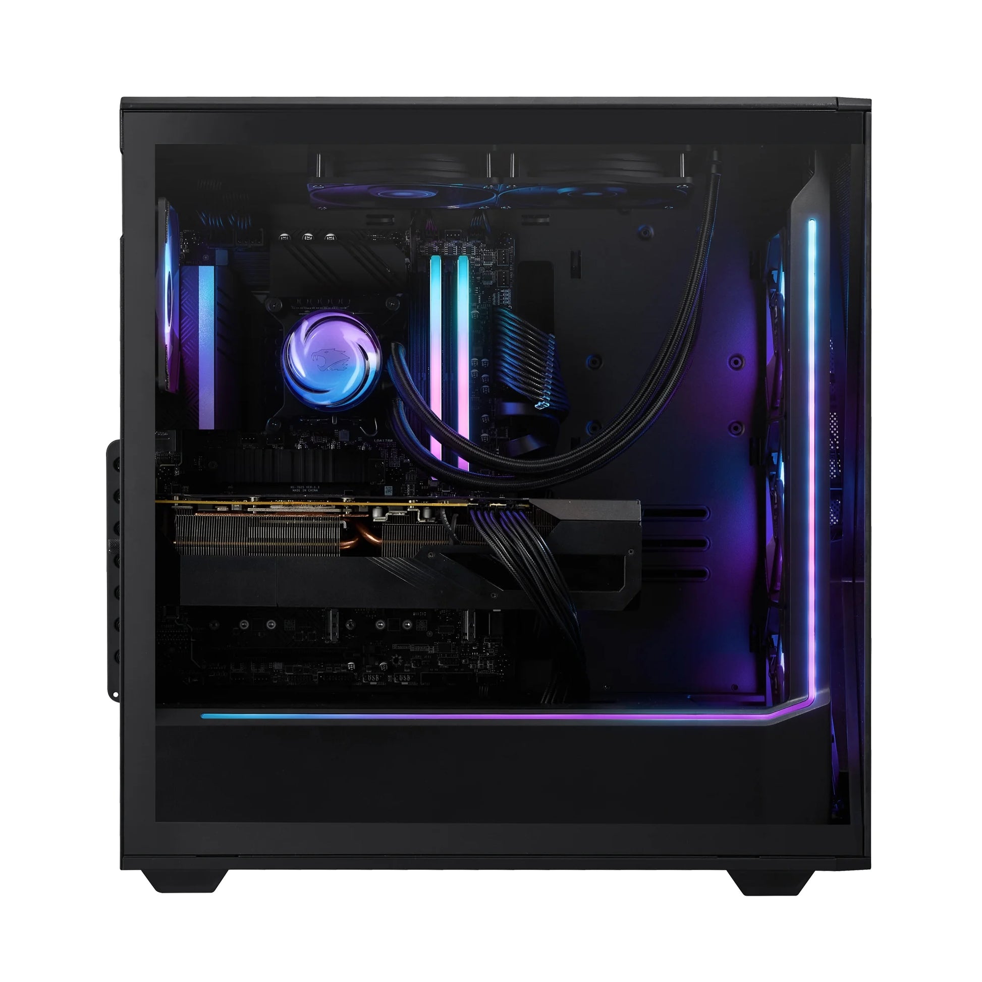 Slate Gaming PC Desktop Computer AMD Ryzen 7 7800X3D CPU, AMD Radeon RX 9070XT 16GB GPU, 32GB DDR5 RGB 5200Mhz RAM, 1TB Nvme SSD, Windows 11 Home, Gamer Keyboard and Mouse - SBA7R97XT01