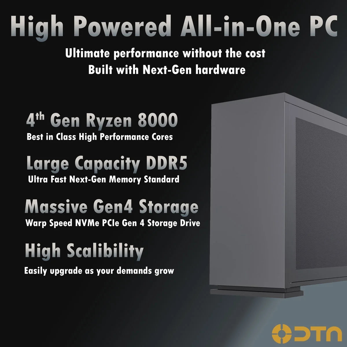 Ryzen 5 16GB DDR5 Ram 500GB Nvme SSD Fusion XL Prebuilt Gaming PC Windows 11 Pro