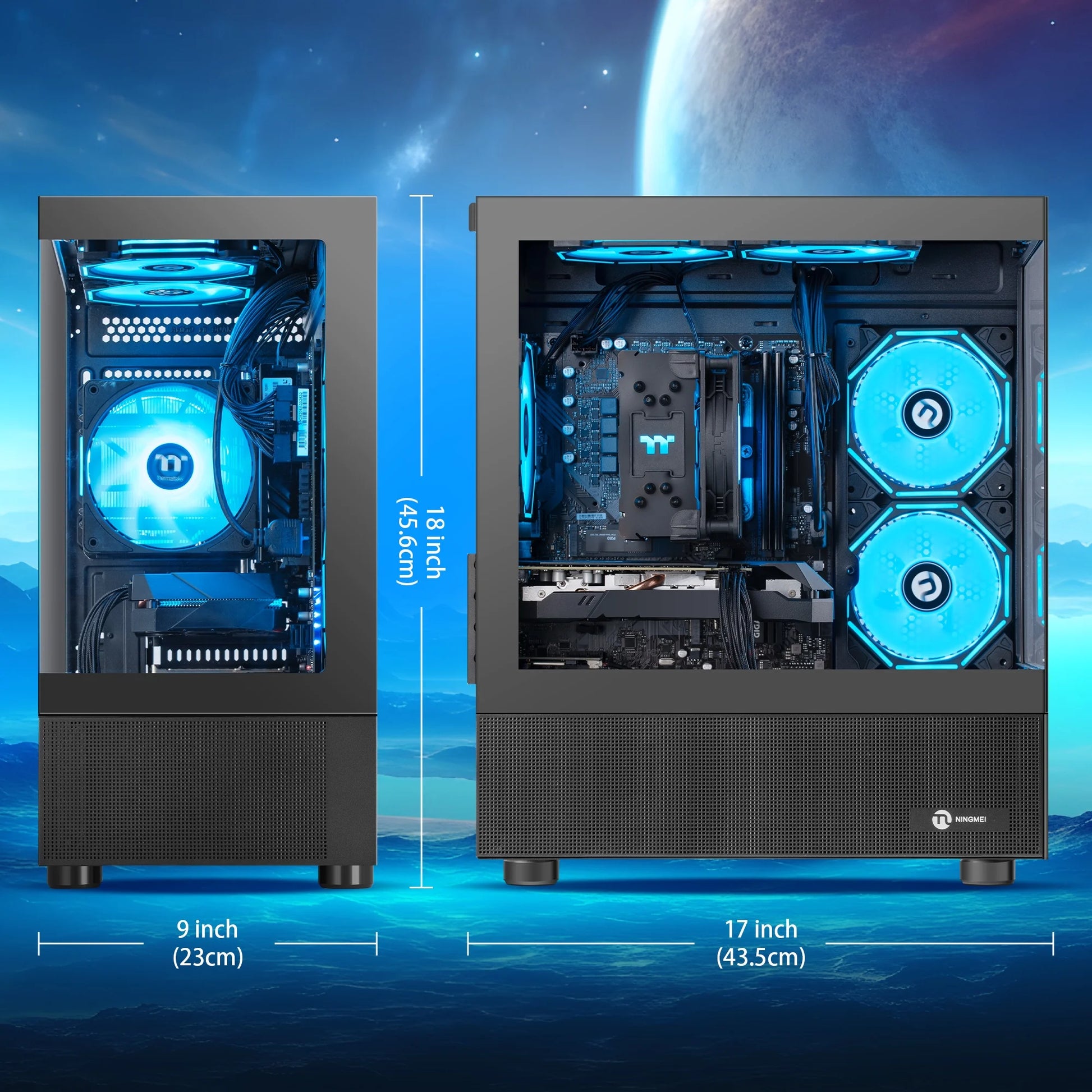 Lumishore Gaming PC AMD Ryzen 5 5500 NVIDIA GTX 1660 Super 16GB RAM 1TB SSD Windows 11 Wifi PC Gaming Black