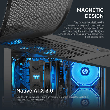 Lumishore Gaming PC AMD Ryzen 7 5700G 16GB RAM 1TB SSD PC Gaming Black