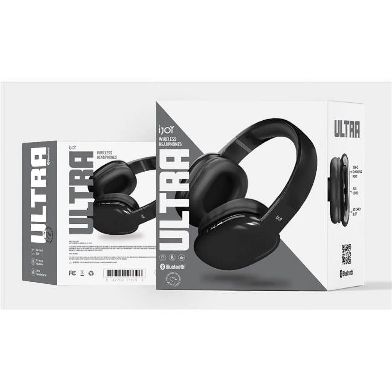 Ultra Over-Ear Wireless Bluetooth Headphones, Noise Canceling, Built-In Mic, Aux Backup, 10 H Playtime, Comfortable Design – Great Travel Gift