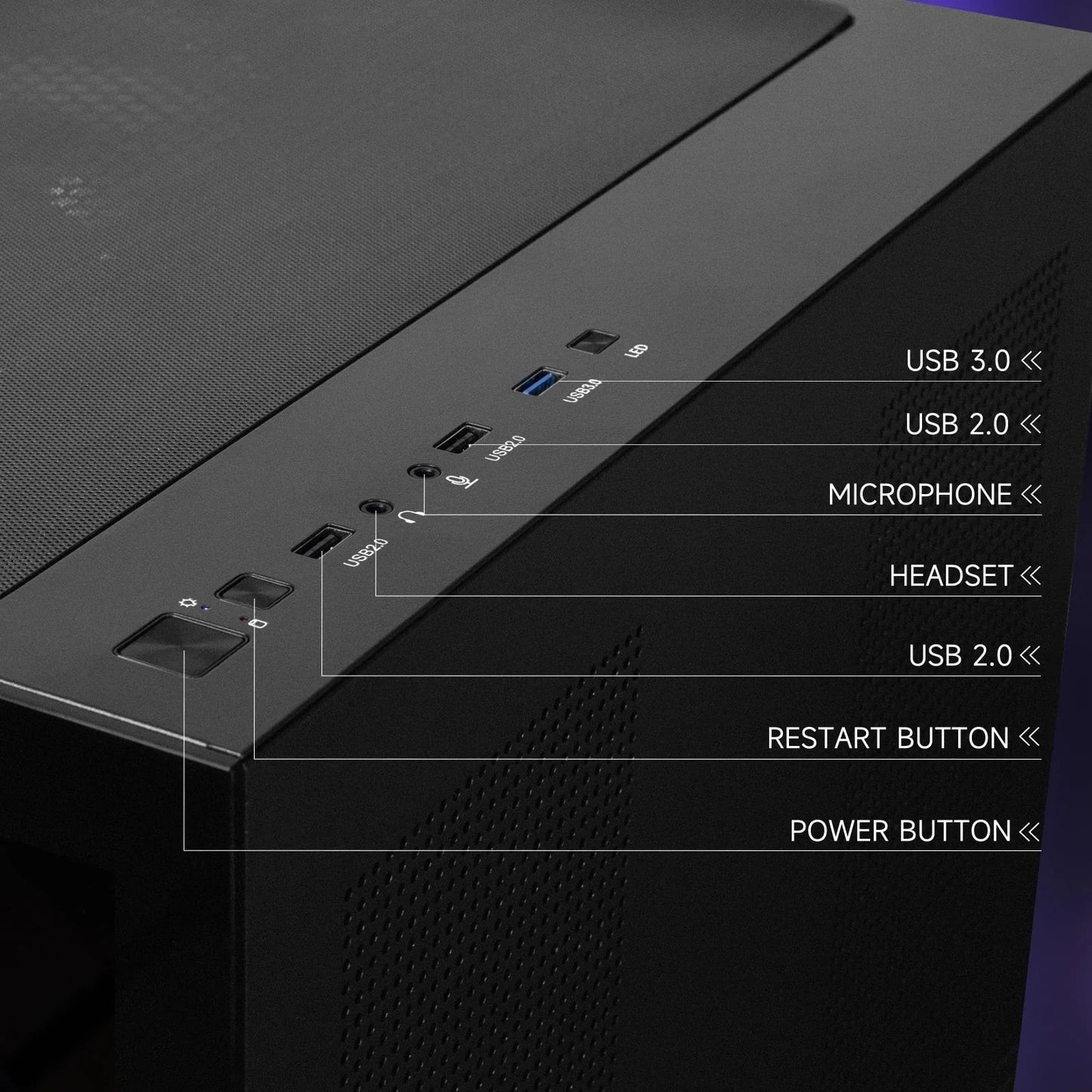 Gaming PC, AMD Ryzen 7 5700X,RTX 5060 8GB, 1TB SSD, 16GB Ram,Desktop Computer Win 11,New