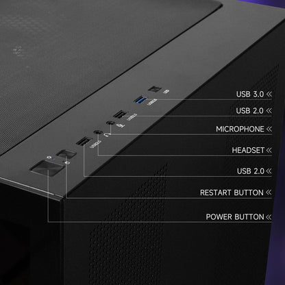 Gaming PC, AMD Ryzen 7 5700X,RTX 5060 8GB, 1TB SSD, 16GB Ram,Desktop Computer Win 11,New