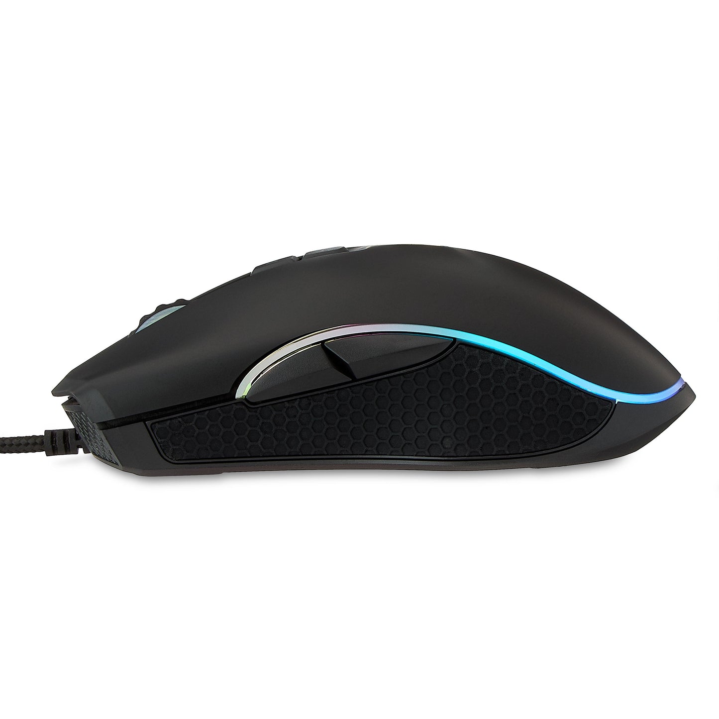 Wired USB Gaming Mouse with Adjustable DPI, Backlit, 7 Buttons Black