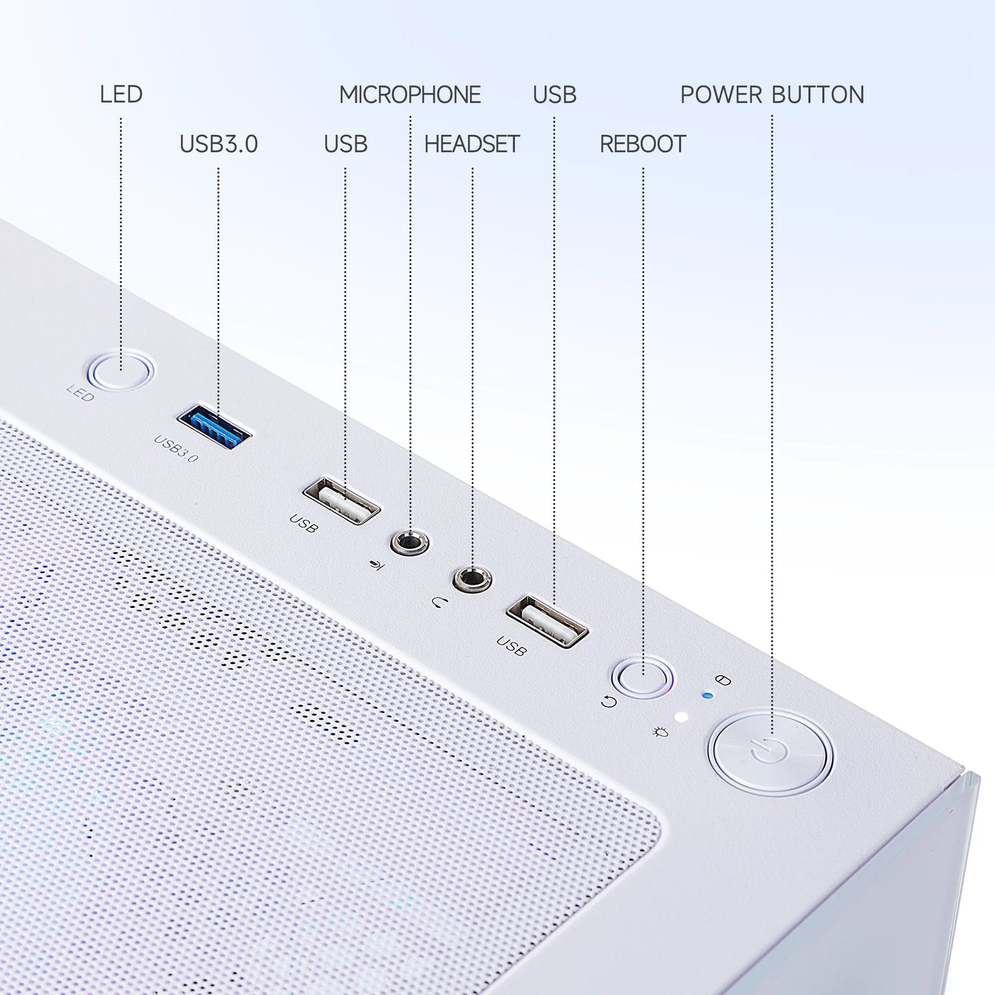 Gaming PC AMD Ryzen 7 5700G 16GB RAM 1TB SSD Wifi Windows 11 PC Gaming White