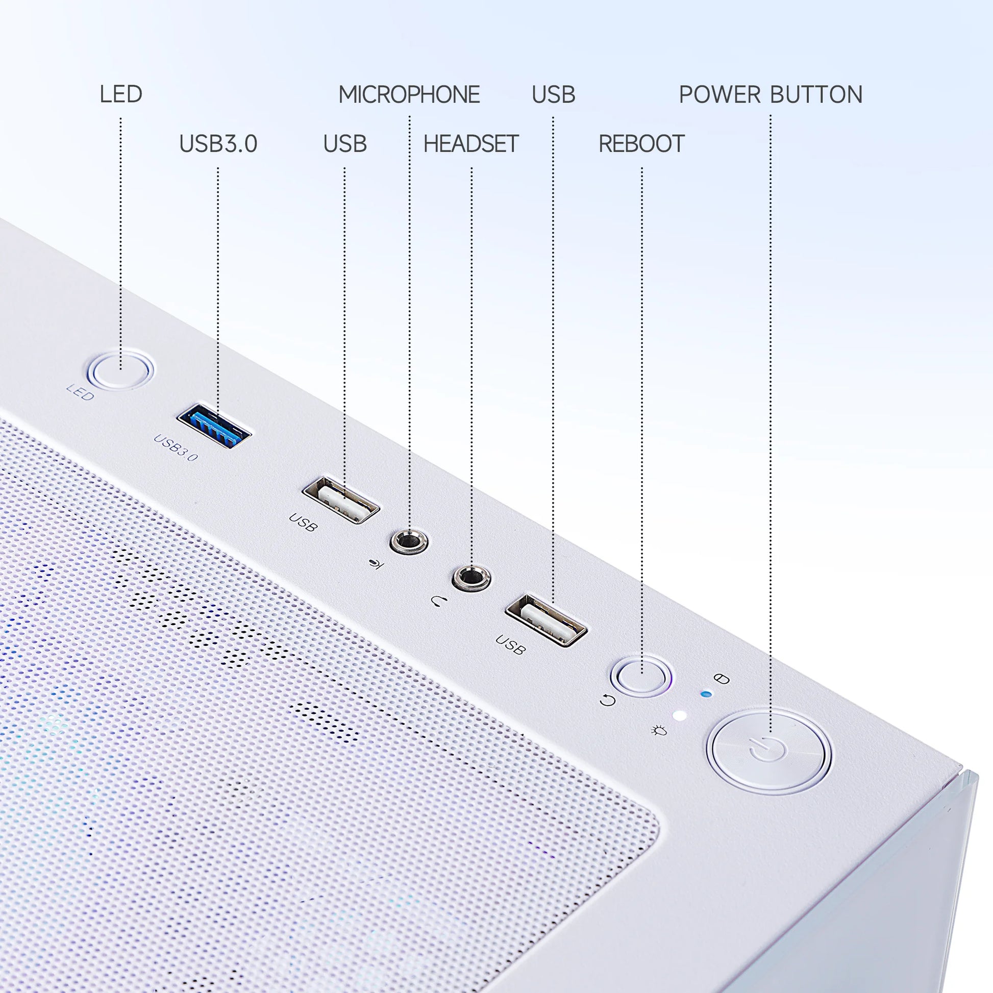 Gaming PC AMD Ryzen 7 5700G 16GB RAM 1TB SSD Wifi Windows 11 PC Gaming White
