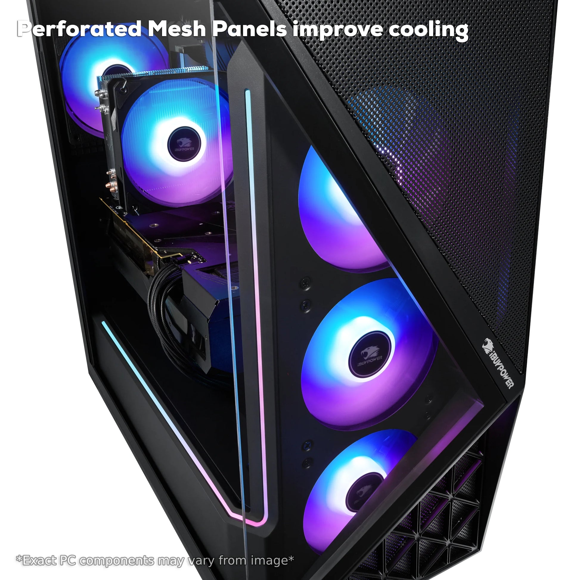 Slate Gaming PC Desktop Computer AMD Ryzen 7 7800X3D CPU, AMD Radeon RX 9070XT 16GB GPU, 32GB DDR5 RGB 5200Mhz RAM, 1TB Nvme SSD, Windows 11 Home, Gamer Keyboard and Mouse - SBA7R97XT01