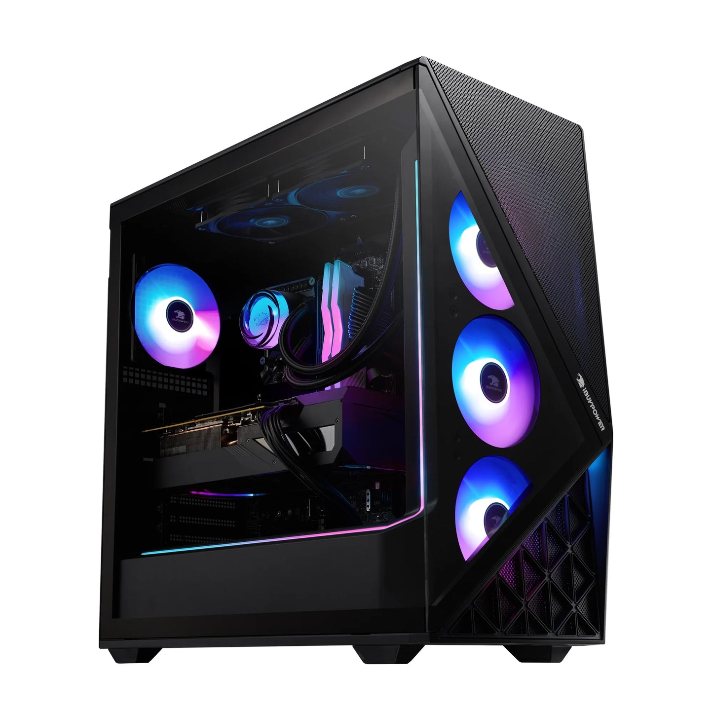 Slate Gaming PC Desktop Computer AMD Ryzen 7 7800X3D CPU, AMD Radeon RX 9070XT 16GB GPU, 32GB DDR5 RGB 5200Mhz RAM, 1TB Nvme SSD, Windows 11 Home, Gamer Keyboard and Mouse - SBA7R97XT01