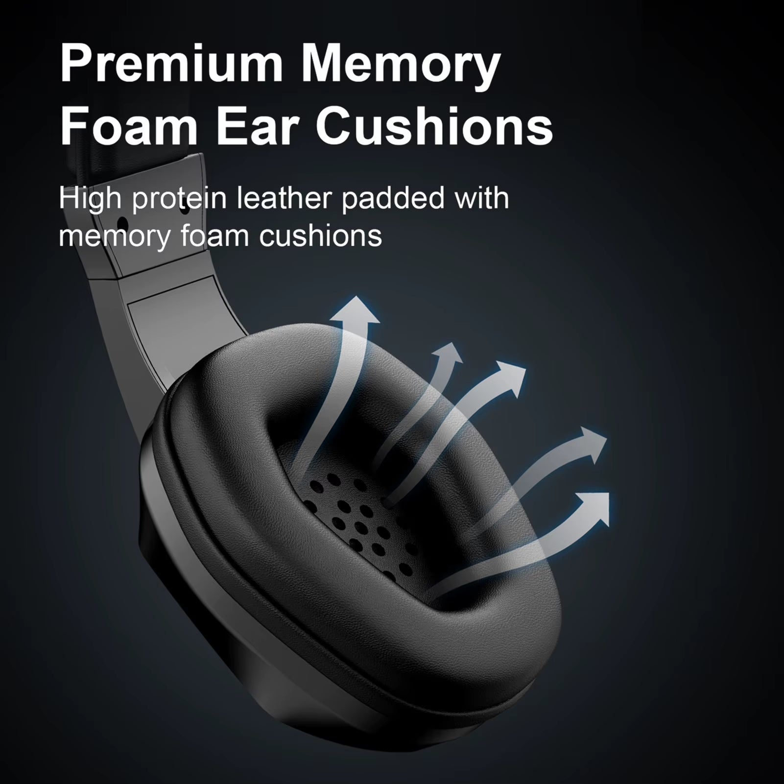 Wireless BT Gaming Headset with LED Lights, Low Latency Gaming Headphones, 40Mm Drivers, Over-Ear Gaming Earphones with Omnidire